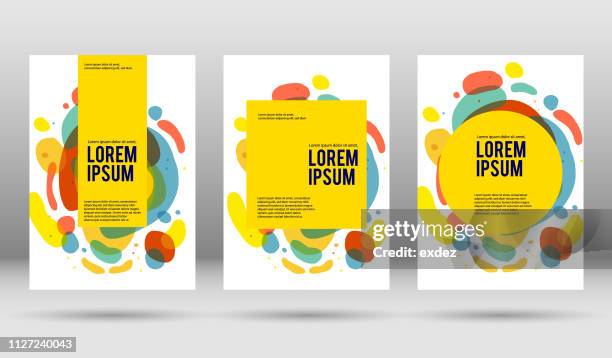vector cover design templates - creative portfolio stock illustrations