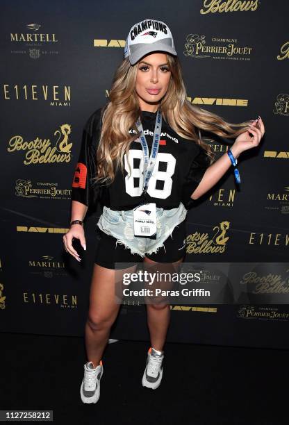 Personality Brielle Biermann attends Kaskade Closes Out Bootsy Bellows x E11EVEN Miami 2019 Big Game Weekend Experience at RavineATL on February 03,...