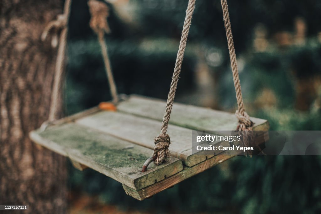 Old wooden   swing