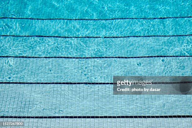 piscina - veduta in pianta fotografías e imágenes de stock