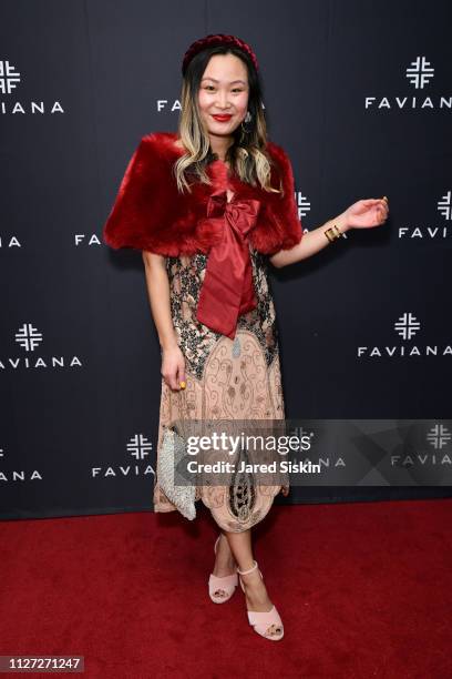 Mary Gui attends Faviana's Annual Oscars Red Carpet Viewing Party on February 24, 2019 at 75 Wall St. In New York City.