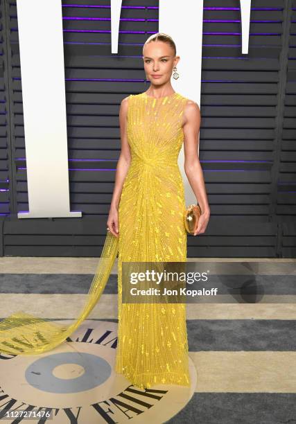 Kate Bosworth attends the 2019 Vanity Fair Oscar Party hosted by Radhika Jones at Wallis Annenberg Center for the Performing Arts on February 24,...