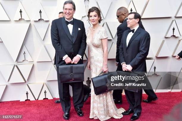 PricewaterhouseCoopers representatives attend the 91st Annual Academy Awards at Hollywood and Highland on February 24, 2019 in Hollywood, California.