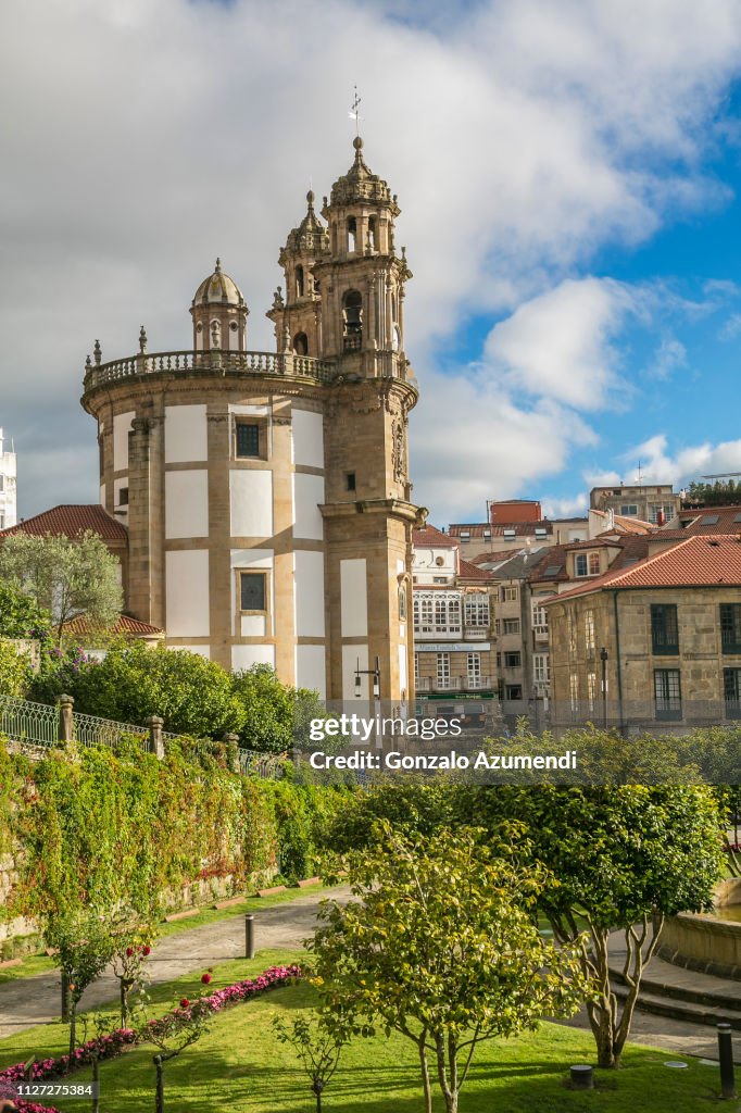 La Peregrina Church in Pontevedra city,