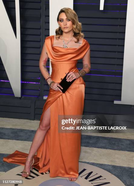 Actress/model Paris Jackson attends the 2019 Vanity Fair Oscar Party following the 91st Academy Awards at The Wallis Annenberg Center for the...