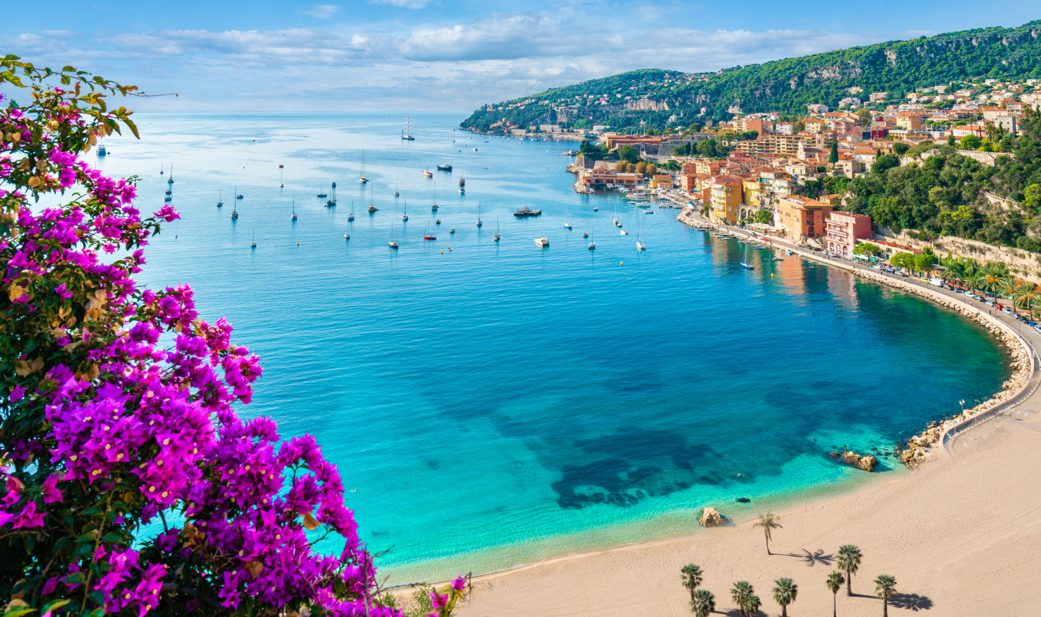 french riviera coastline
