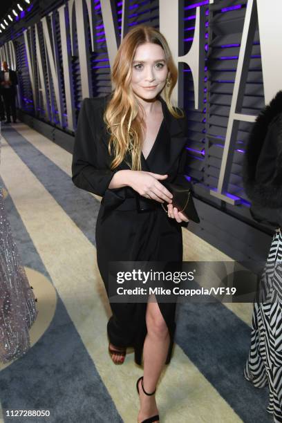 Mary-Kate Olsen attends the 2019 Vanity Fair Oscar Party hosted by Radhika Jones at Wallis Annenberg Center for the Performing Arts on February 24,...