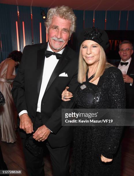 James Brolin and Barbra Streisand attend the 2019 Vanity Fair Oscar Party hosted by Radhika Jones at Wallis Annenberg Center for the Performing Arts...