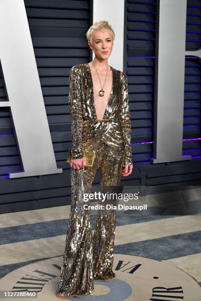 Jena Malone attends the 2019 Vanity Fair Oscar Party hosted by Radhika Jones at Wallis Annenberg Center for the Performing Arts on February 24, 2019...