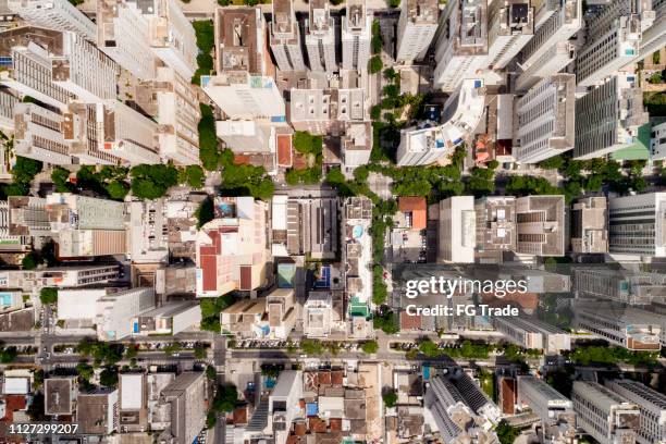 vista dall'alto dei grattacieli in città - sao paulo state foto e immagini stock