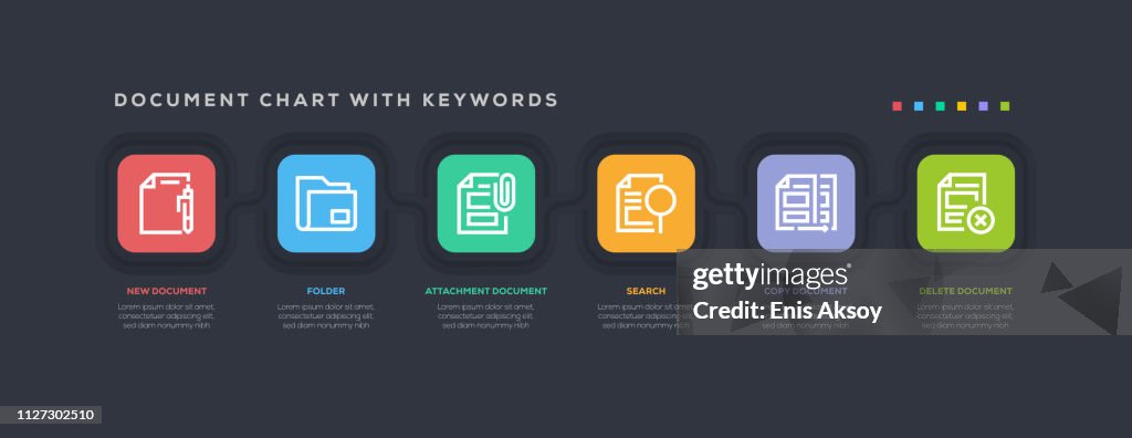 Document Chart With Keywords High-Res Vector Graphic - Getty Images