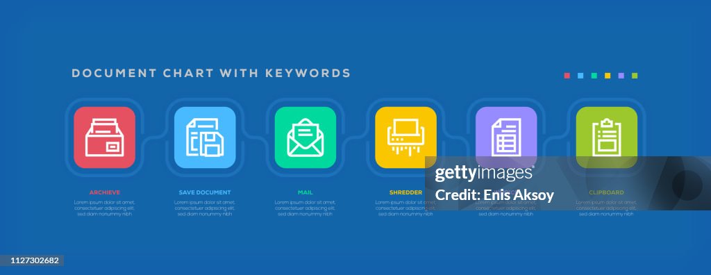 Document Chart With Keywords High-Res Vector Graphic - Getty Images