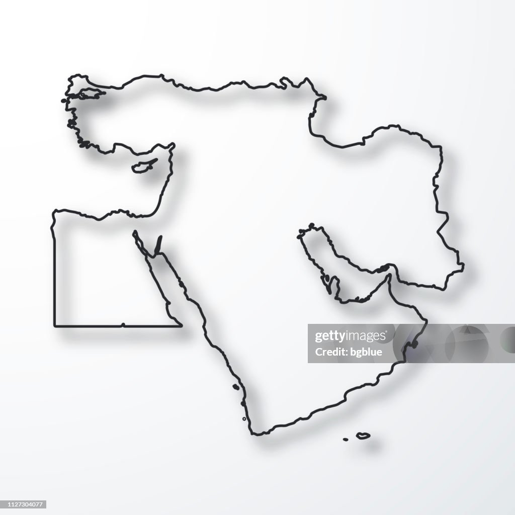 Middleeasy Vector Middle East Map Vector