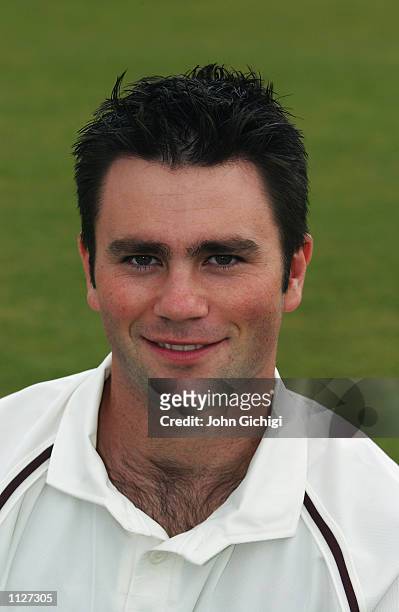 Portrait of Surrey CCC player Ben Scott during the Surrey County Cricket Club photocall held at the Oval, in London on April 17, 2002. DIGITAL IMAGE.