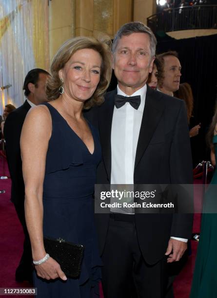 Executive Vice President of Comcast Steve Burke and Gretchen Hoadley attend the 91st Annual Academy Awards at Hollywood and Highland on February 24,...