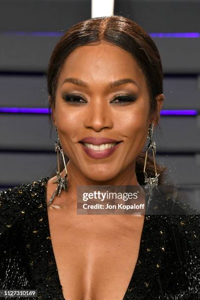 Angela Bassett attends the 2019 Vanity Fair Oscar Party hosted by Radhika Jones at Wallis Annenberg Center for the Performing Arts on February 24,...