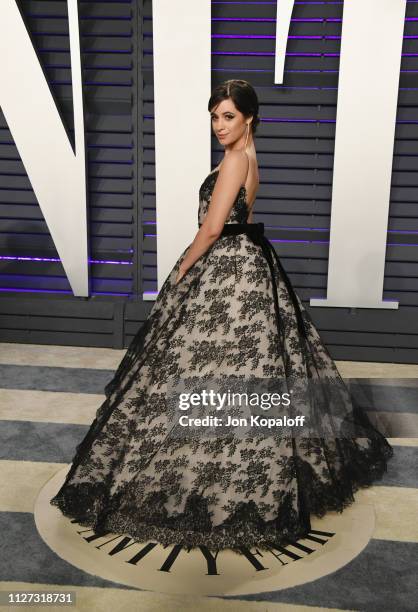 Camila Cabello attends the 2019 Vanity Fair Oscar Party hosted by Radhika Jones at Wallis Annenberg Center for the Performing Arts on February 24,...