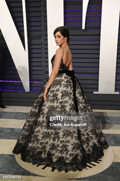 Camila Cabello attends the 2019 Vanity Fair Oscar Party hosted by Radhika Jones at Wallis Annenberg Center for the Performing Arts on February 24,...