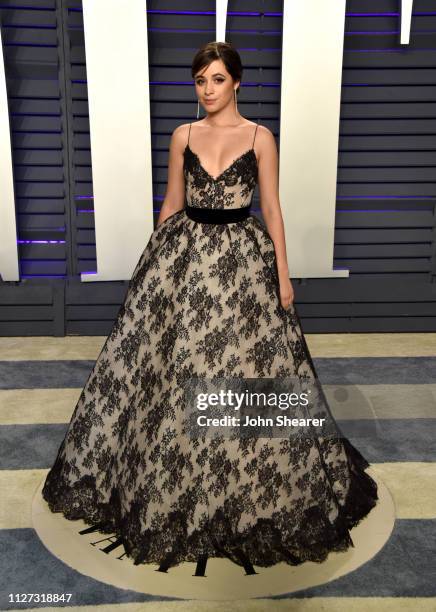 Camila Cabello attends the 2019 Vanity Fair Oscar Party hosted by Radhika Jones at Wallis Annenberg Center for the Performing Arts on February 24,...