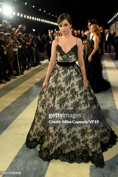 Camila Cabello attends the 2019 Vanity Fair Oscar Party hosted by Radhika Jones at Wallis Annenberg Center for the Performing Arts on February 24,...