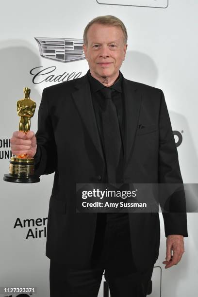Greg Cannom attends the 27th annual Elton John AIDS Foundation Academy Awards Viewing Party celebrating EJAF and the 91st Academy Awards on February...