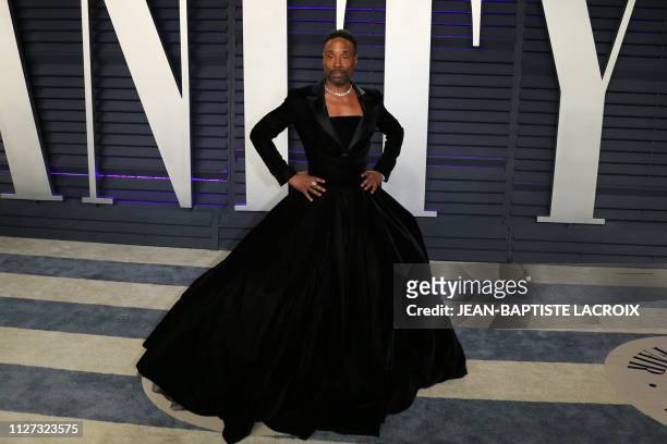 Actor Billy Porter attends the 2019 Vanity Fair Oscar Party following the 91st Academy Awards at The Wallis Annenberg Center for the Performing Arts...