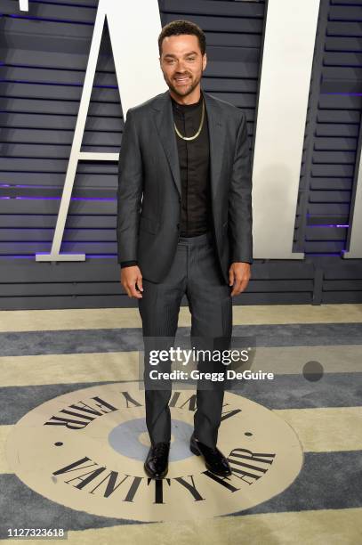 Jesse Williams attends the 2019 Vanity Fair Oscar Party hosted by Radhika Jones at Wallis Annenberg Center for the Performing Arts on February 24,...