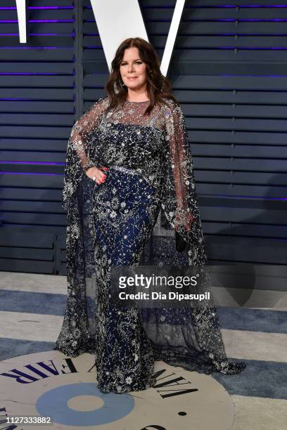 Marcia Gay Harden attends the 2019 Vanity Fair Oscar Party hosted by Radhika Jones at Wallis Annenberg Center for the Performing Arts on February 24,...