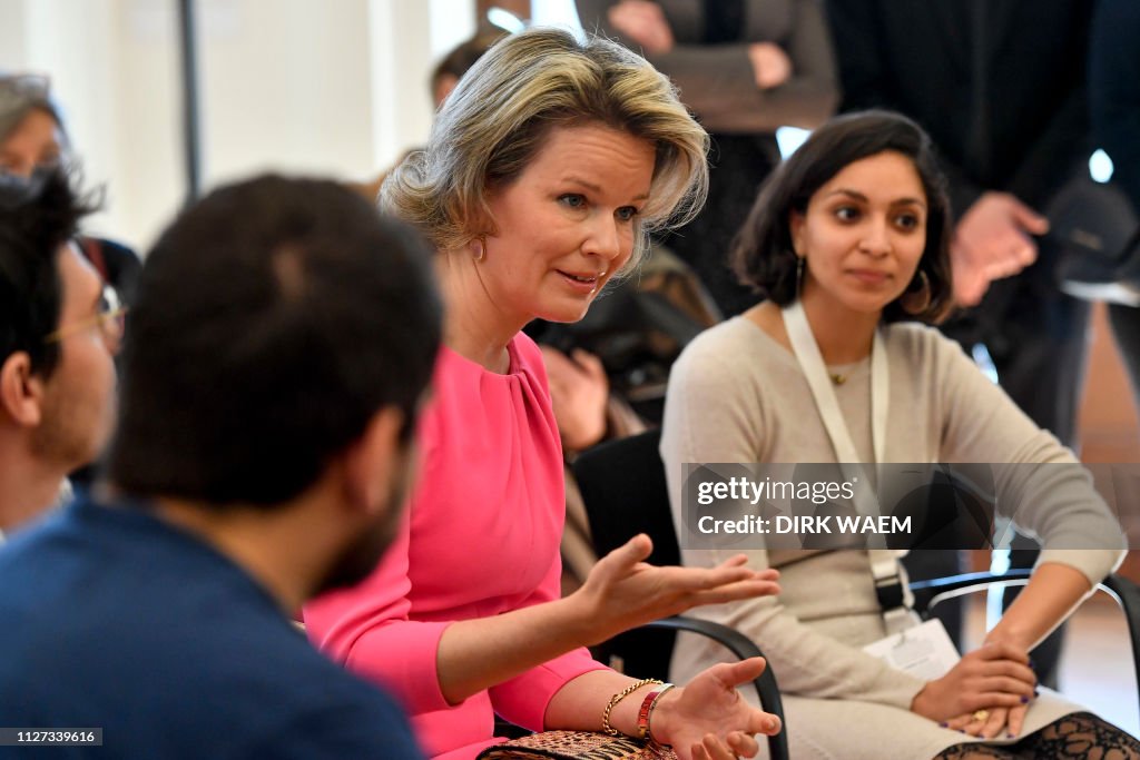 BELGIUM-ROYALS-FORUM-CLIMATE-ECONOMY