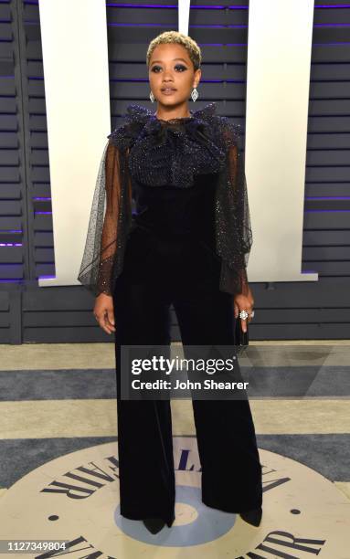 Kiersey Clemons attends the 2019 Vanity Fair Oscar Party hosted by Radhika Jones at Wallis Annenberg Center for the Performing Arts on February 24,...