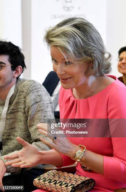 Openingssessie van conferentie over circulaire economie als oplossing voor klimaatverandering op het World Resources Forum i.a.v. Koningin Mathilde -...