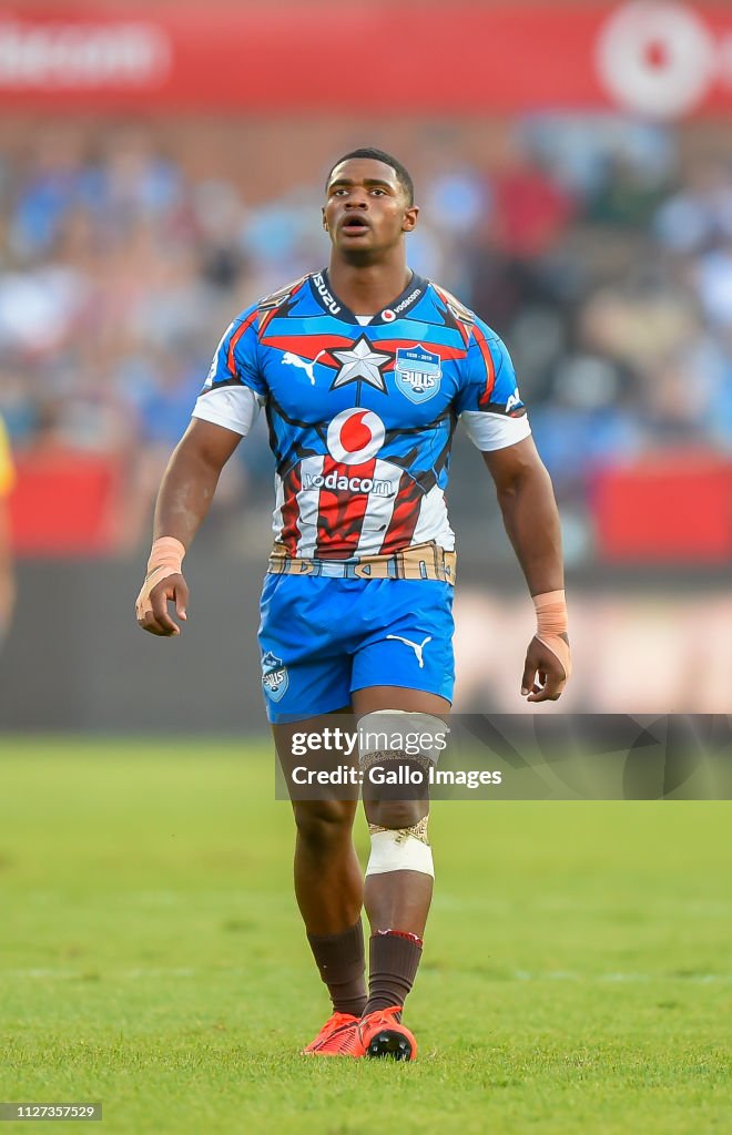 Jkhgn Warrick Gelant of the Vodacom Bulls during the Super Rugby match ...
