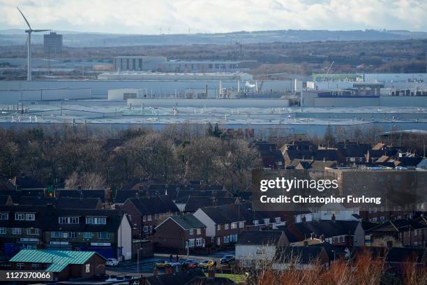 General view of the Sunderland car assembly plant of Nissan on February 04, 2019 in Sunderland, England. Nissan has announced to workers that the...