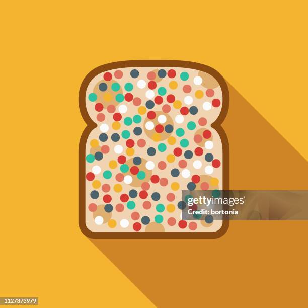 fairy bread australia icon - white bread stock illustrations