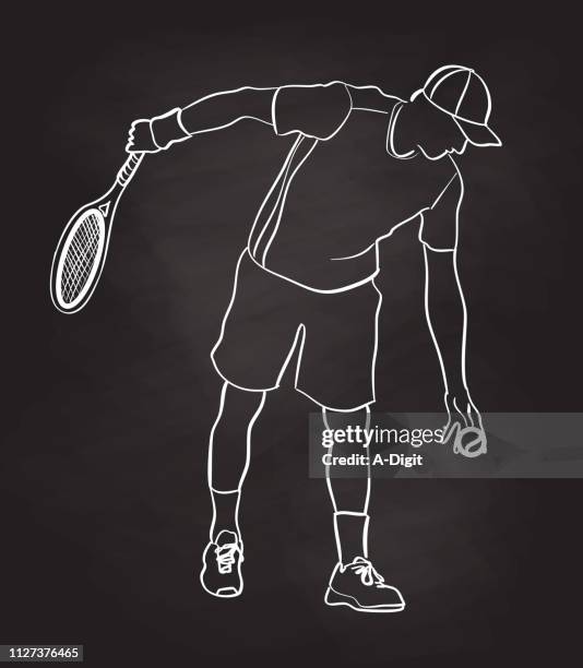 serve strike tennis player - tshirt texture stock illustrations