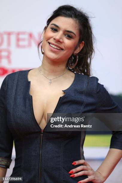 Tanja Tischewitsch attends the German premiere of the film "Club der Roten Baender - Wie alles begann" at Cinedom on February 04, 2019 in Cologne,...