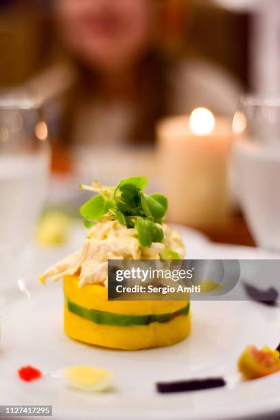 peruvian causa rellena - peruanische kultur stock-fotos und bilder