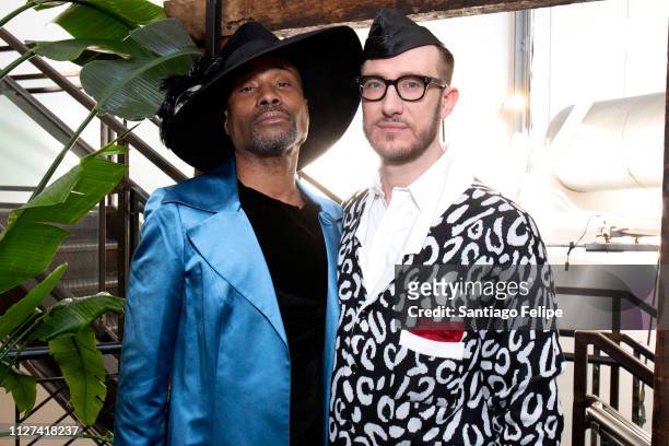 Men's Ambassador Billy Porter and Adam Smith at Pier 59 Studios on February 04, 2019 in New York City.