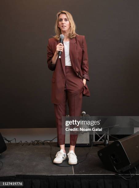 Director Madeleine Sackler speaks at "The O.G." Experience by HBO at Studio 525 on February 23, 2019 in New York City.