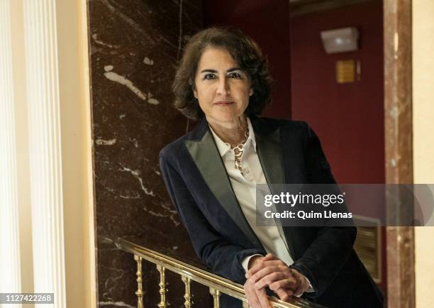 Spanish pianist Rosa Torres-Pardo poses for a portrait session before the press conference for the recital ‘Musica entre amigas’ at La Zarzuela...