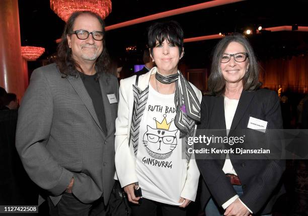 Glenn Weiss, Diane Warren, and Donna Gigliotti attend the 91st Oscars Nominees Luncheon at The Beverly Hilton Hotel on February 04, 2019 in Beverly...