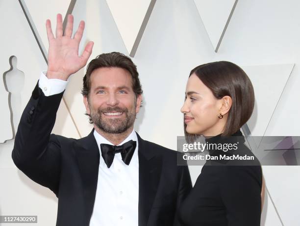 Bradley Cooper and Irina Shayk attend the 91st Annual Academy Awards at Hollywood and Highland on February 24, 2019 in Hollywood, California.