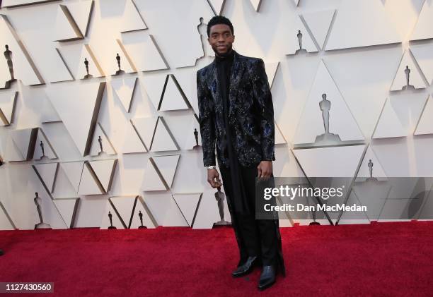 Chadwick Boseman attends the 91st Annual Academy Awards at Hollywood and Highland on February 24, 2019 in Hollywood, California.