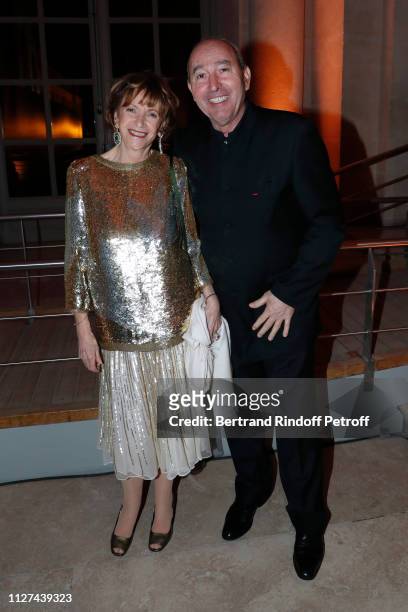 Eve Ruggieri and Rachid Khimoune attend the 19th Gala Evening of the "Paris Charter Against Cancer" under the patronage of UNESCO and donated to the...