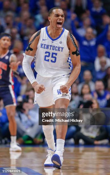 Washington of the Kentucky Wildcats is seen during the game against the Auburn Tigers at Rupp Arena on February 23, 2019 in Lexington, Kentucky.