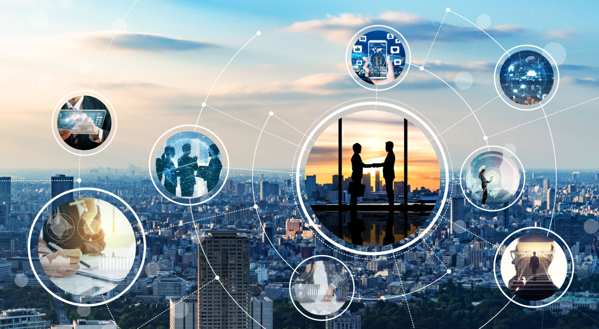 Network of business concept. Network of business concept.