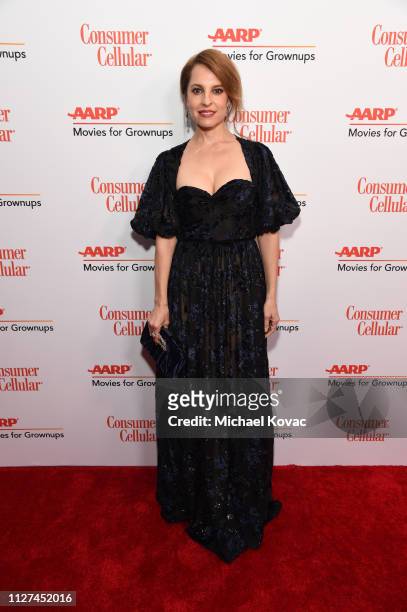 Marina de Tavira attends AARP The Magazine's 18th Annual Movies for Grownups Awards at the Beverly Wilshire Four Seasons Hotel on February 04, 2019...