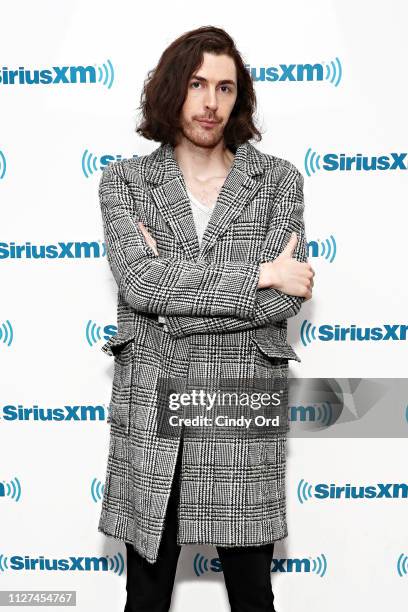 Singer Hozier visits the SiriusXM Studios on February 25, 2019 in New York City.