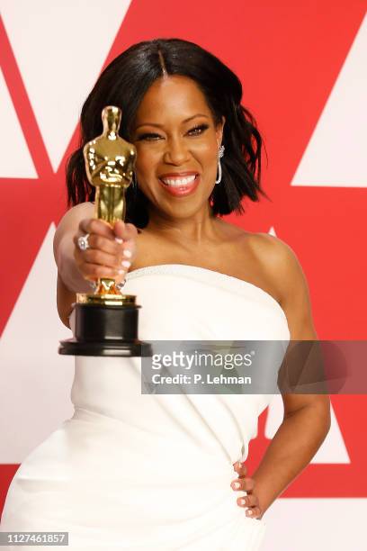 Regina King poses in the press room at the 91st Annual Academy Awards at the Dolby Theatre in Hollywood, California on February 24, 2019.