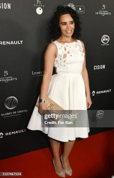 Aida Touhiri attends the 14th "Globe De Cristal" ceremony at Salle Wagram on February 04, 2019 in Paris, France.